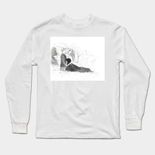 La Dolce Vita 1960 Federico Fellini - Sketch Long Sleeve T-Shirt